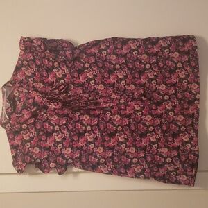 SHEIN Pink Floral Blouse size Large